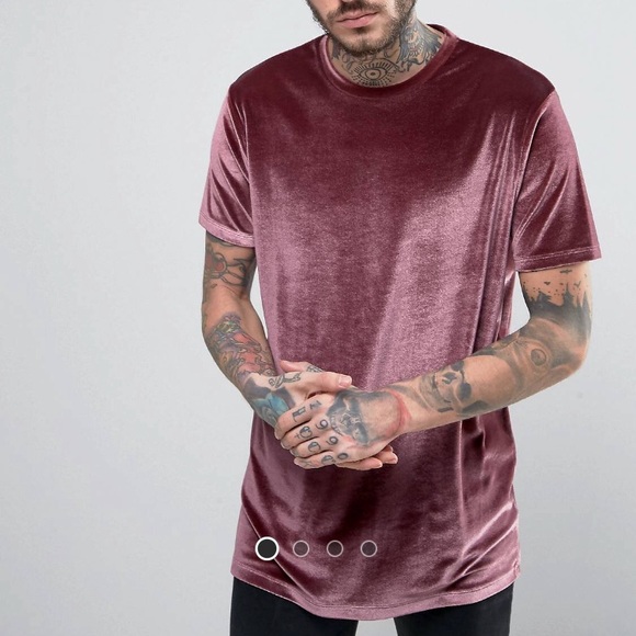Longline Velour T-shirt - Picture 4 of 4